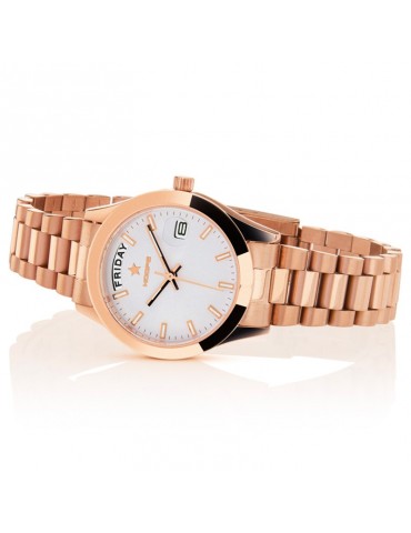 Orologio Hoops Luxury Day Date Gold Bianco 33mm da Donna - 0