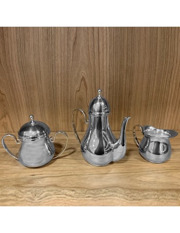 Tea and Coffee Sets - 800 Silver Three Pieces - 0
