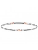 Zancan Bracelet for Men - Insignia Gold in White Gold with Black Diamonds - 0