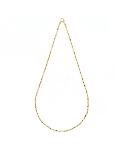 Chimento Man Necklace - Tradition Gold Bamboo Classic in 18K Yellow Gold 50 cm - 0