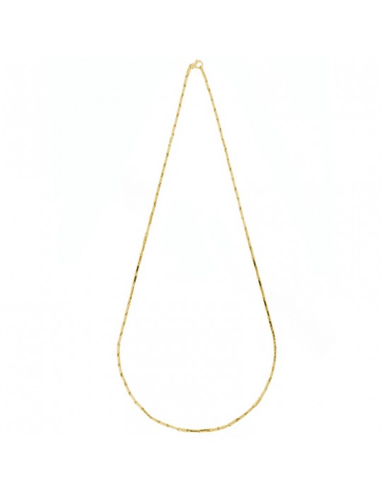 Chimento Man's Necklace - Tradition Gold Bamboo Classic in 18K Yellow Gold 50 cm - 0