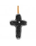 Pendente Chimento Croce - Oro Bianco - Diamanti Neri - 3G02929BN7500