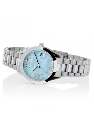 Orologio Hoops Donna - Luxury Day Date Diamonds 33mm Carta da Zucchero - 0